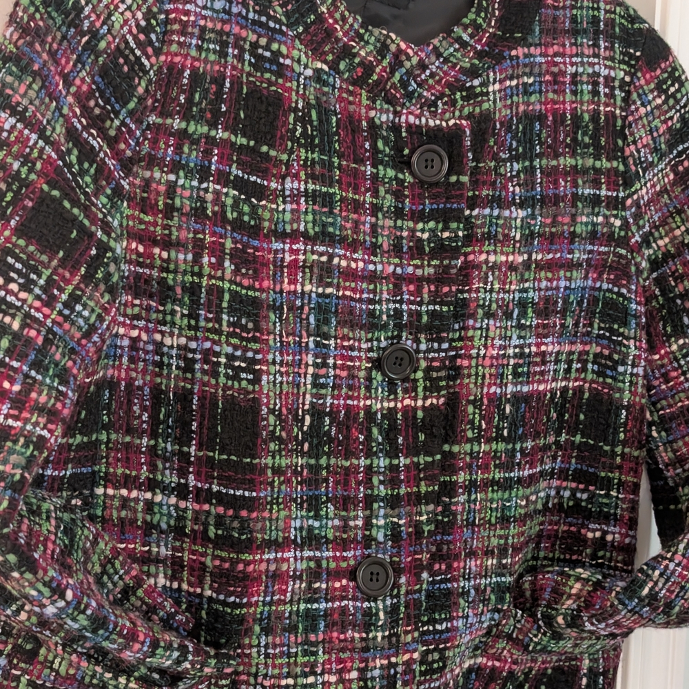 Talbots Women's Multicolor Plaid Jacket - Picture 3 of 14